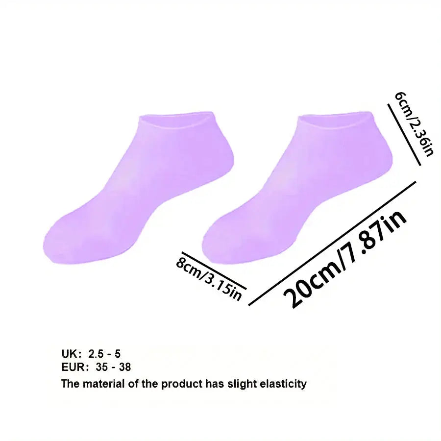 Moisturizing Silicone Foot Socks For Women Dry Cracked Feet With Soothing Massage And Hydration