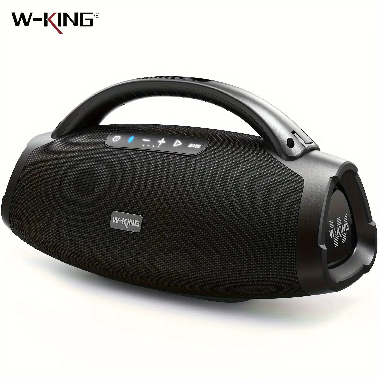 W-KING X20 200W RMS portable Bluetooth speaker, black fabric grille with carrying handle