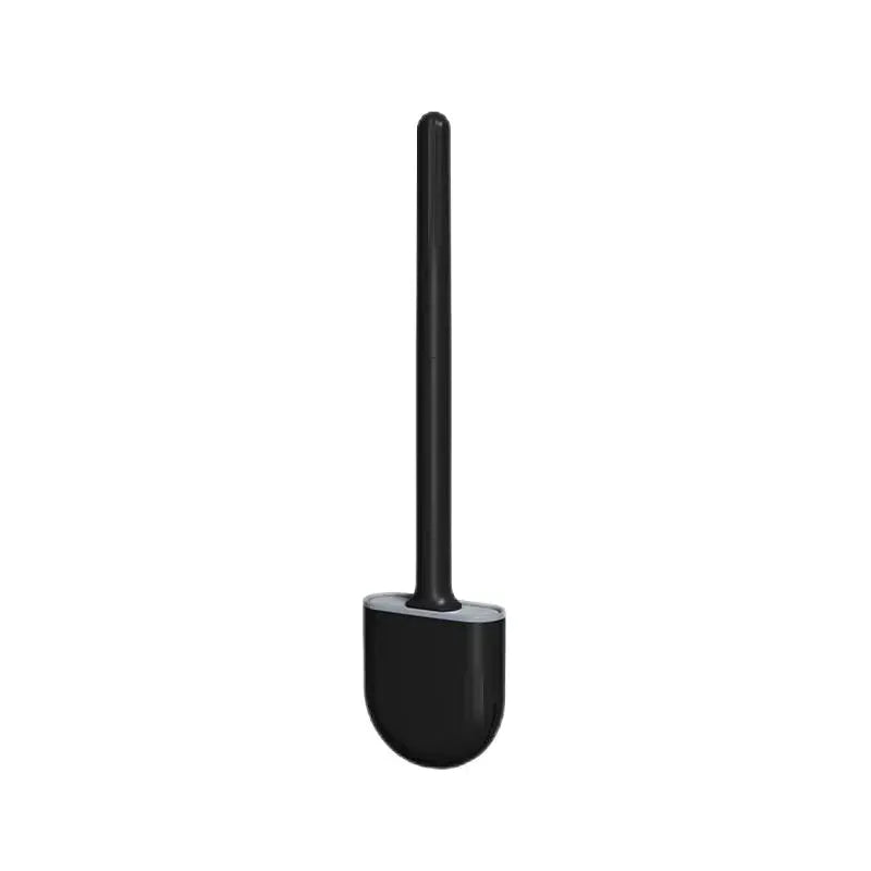 Wall Hanging Long Handle Toilet Brush With Silicone Cleaning Head Durable Easy To Clean For Bathroom Toilet Cleaning