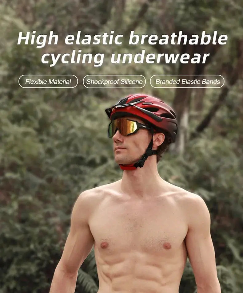 X-TIGER cycling underwear shorts, 5D padded, breathable for men