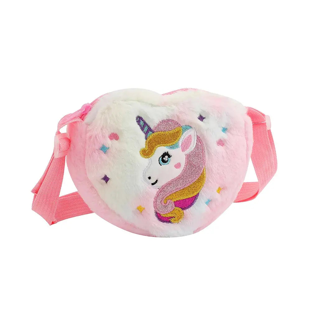Fashion Sweet Unicorn Crossbody Handbag For Girls Cute Kid Bag Birthday Party Gift Little Girl Purse