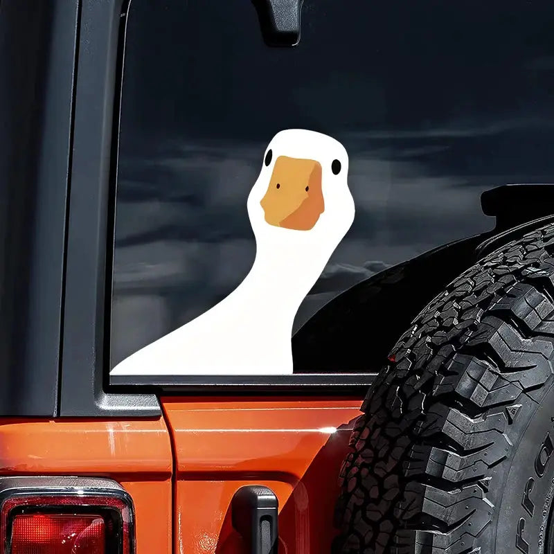 Weatherproof Vinyl Duck Decal For Cars And Trucks Easy To Apply Adorable Window Sticker