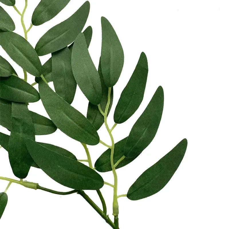 Artificial eucalyptus stem with dark green leaves for wedding and home decor