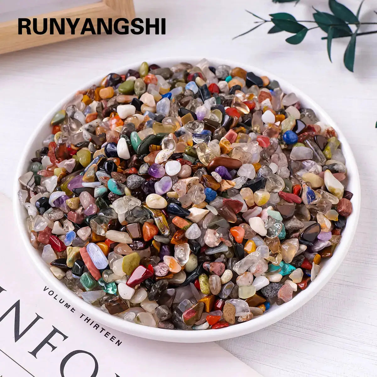 100G Natural Stones Mixed Crystal Gravel Chips and Ore Minerals for Reiki Specimens and Aquarium Decoration