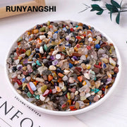 100G Natural Stones Mixed Crystal Gravel Chips and Ore Minerals for Reiki Specimens and Aquarium Decoration
