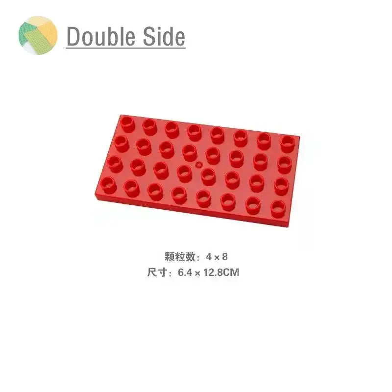9 Sizes Big Building Plastic Blocks Base Plates Compatible With Large Bricks And Assembly Figures For Kids Toys