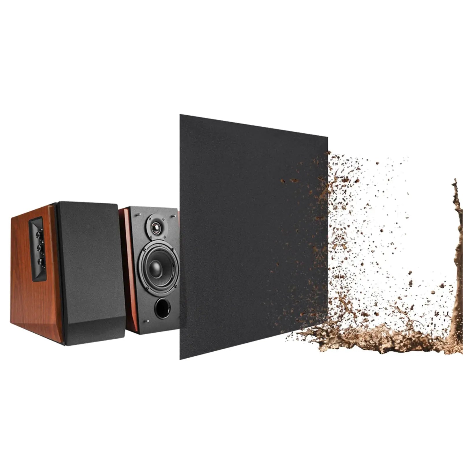 Speaker grill cloth by Simples Market in black, dustproof protective fabric for speakers 1.7m x 0.5m