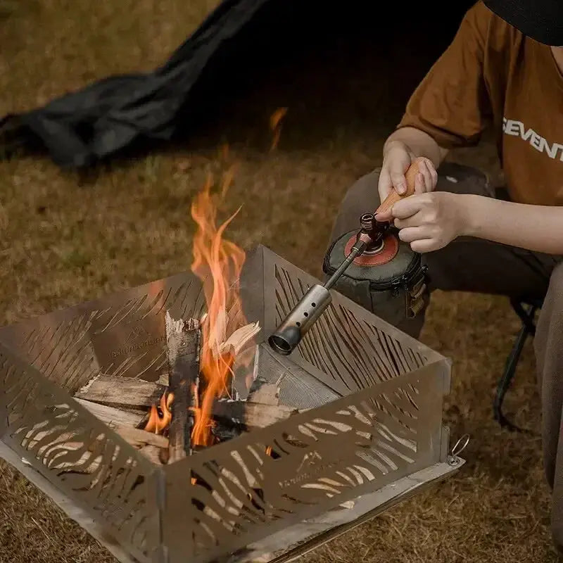 MountainHiker Weeding Torch Gas Blowtorch Flamethrower For Outdoor Cooking Camping And Weed Control 12000 Kcal Per Hour