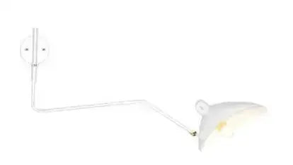 Simples Market spider grabbing pendant light, white metal LED wall-mounted lamp with adjustable arm.