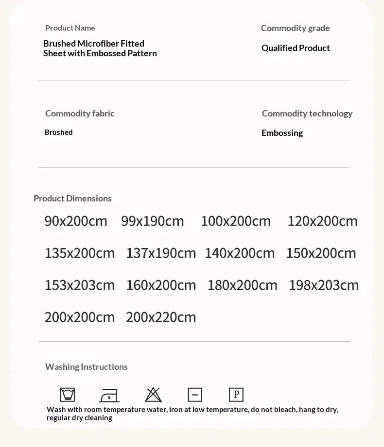 Fitted bed sheet by Simples Market in solid color microfiber for single to king beds 90x200–200x220 cm