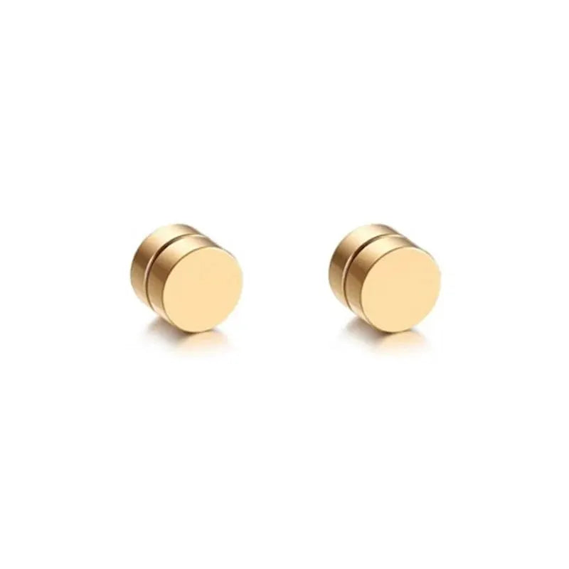 Mens Magnetic Stainless Steel Hip Hop False Earrings Personalized Non Piercing Accessory