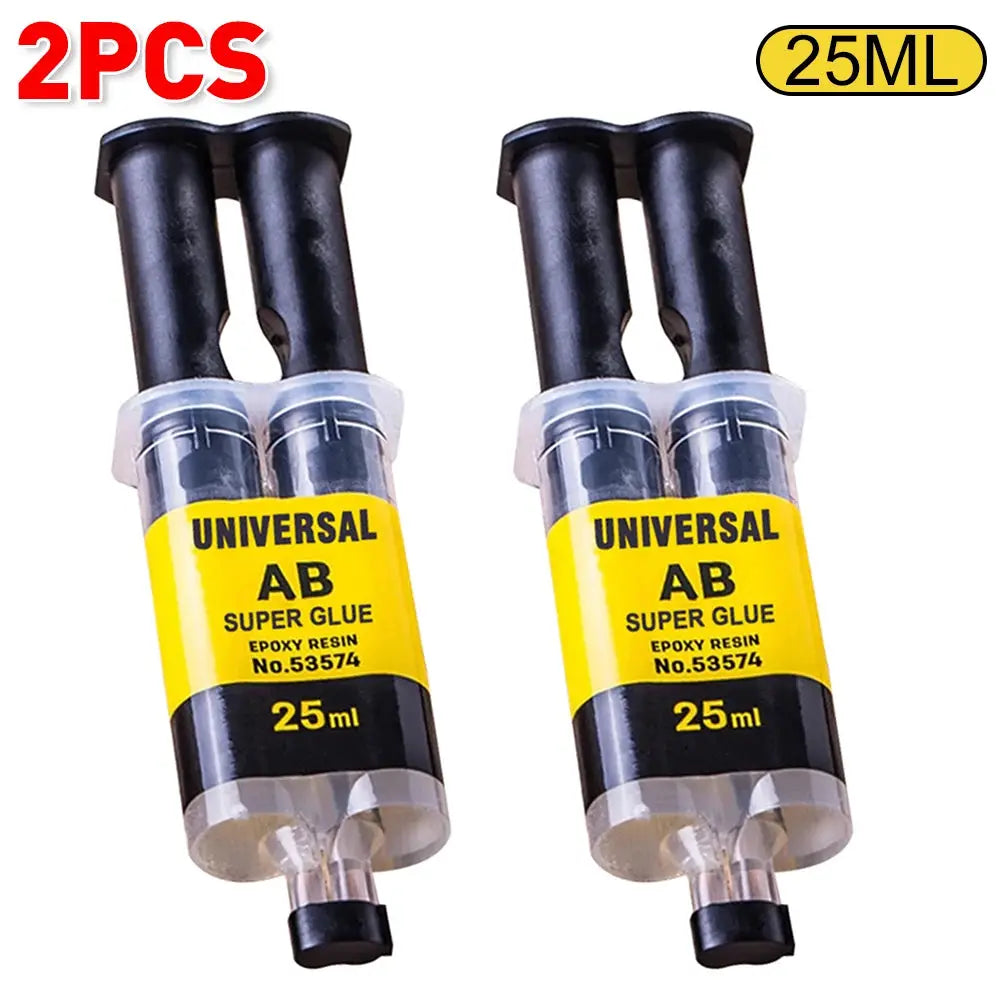 Two Part Epoxy Resin AB Glue Waterproof Fast Acting Adhesive For Wood Plastic Metal Glass Ceramic Repair Bonding