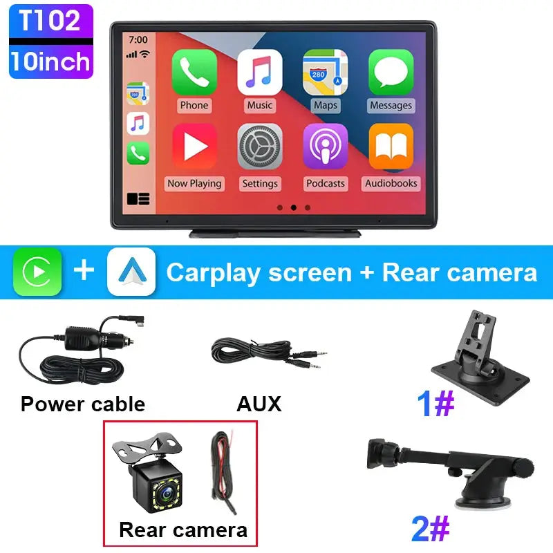 7 To 10 Inch Wireless CarPlay Android Auto Car Multimedia Receiver