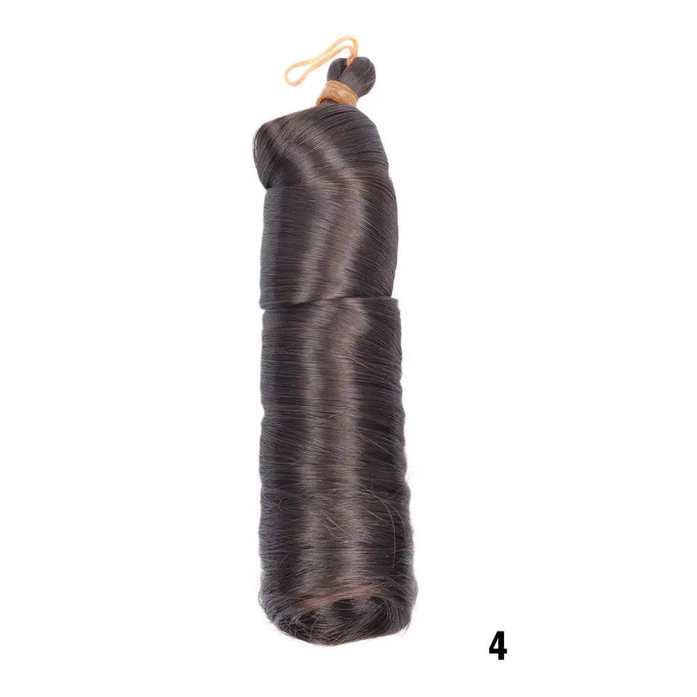 Braiding hair: Simples Market French Curls, 24in synthetic spiral curls, pre-stretched, dark brown