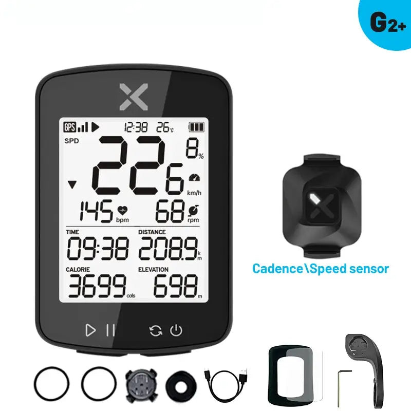 XOSS G2 Plus Wireless GPS Bike Computer For Road And MTB Waterproof Cadence ANT Plus