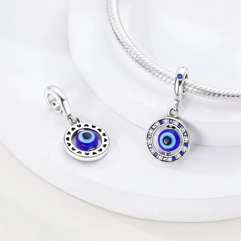 Silver Tone Sunflower And Four Leaf Clover Charm Pendant For Women Bracelet Jewelry Making