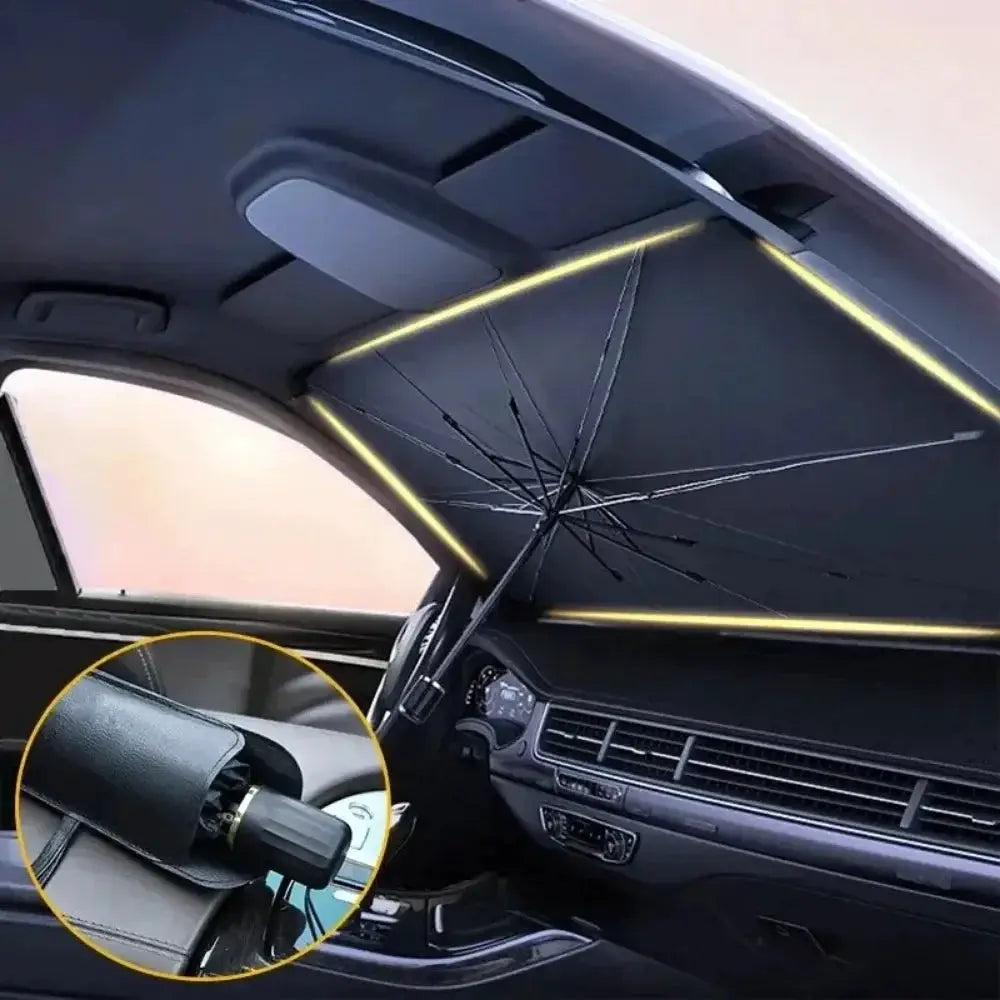 Car Sunshade Umbrella For Auto Interior Protection Parasol Shield UV Ray Blocking Windshield Shade Curtain
