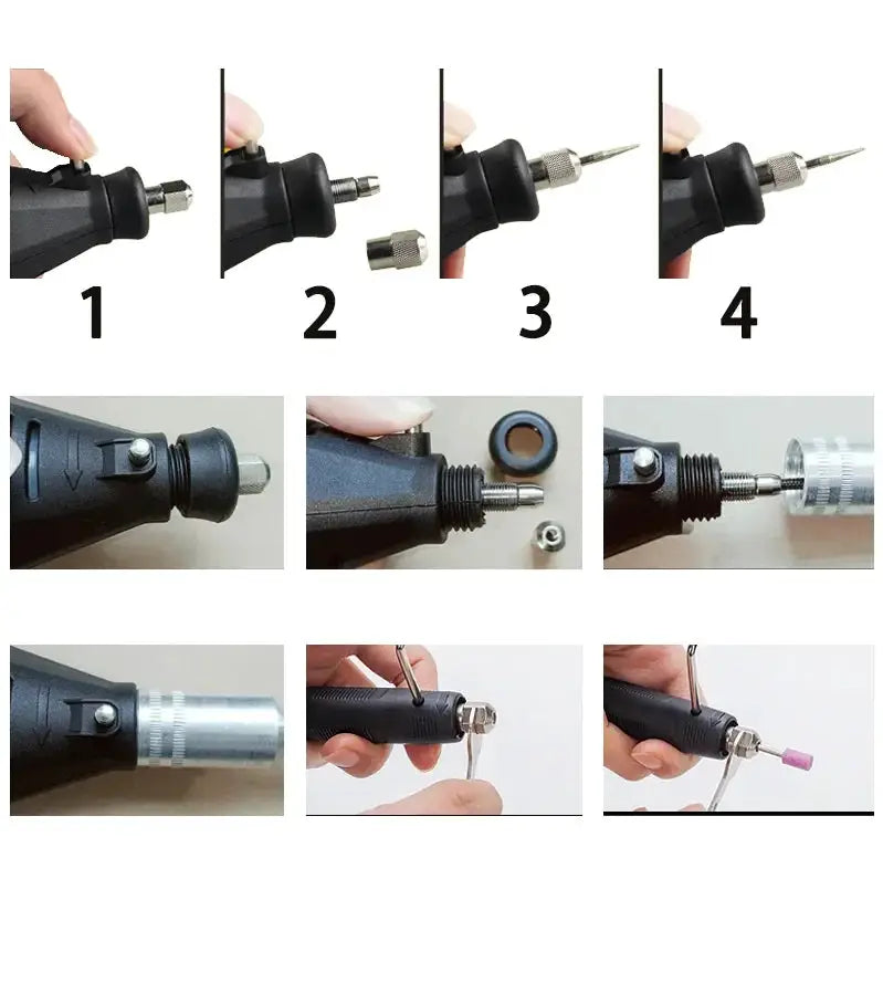 JANGKLIFE 110 220V High Power Multi Function Electric Grinder Polishing Drilling Cutting Engraving 211 Accessory Set