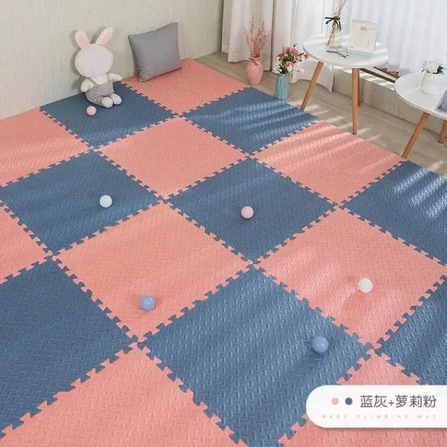 16 Piece Foam Baby Play Mat Interlocking Puzzle Tiles For Kids 30x30x1 Cm Soft Floor Carpet Set