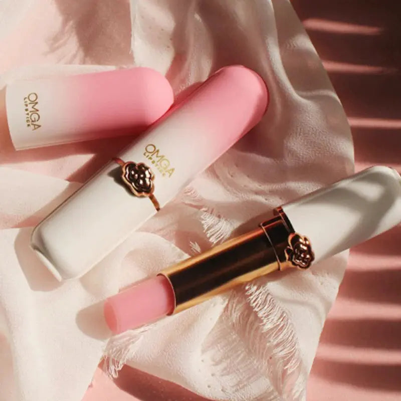 Peach Color Change Jelly Lipstick Moisturizing Lip Balm Non Sticky Cup Warm Temperature Activated Shade