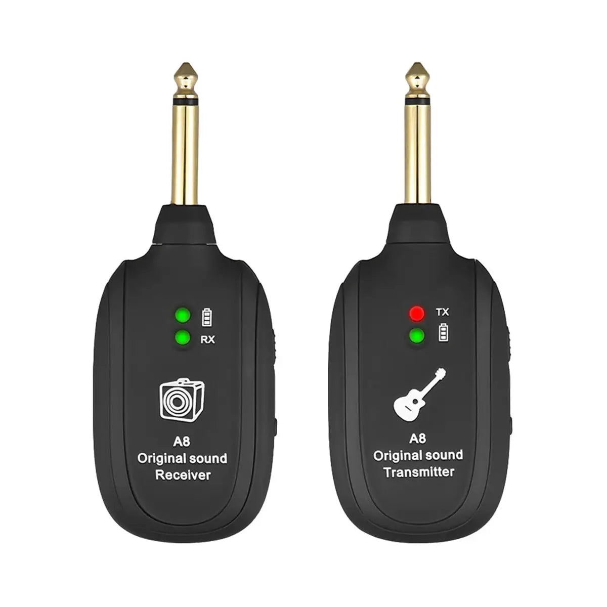 Miwayer A8 Wireless Guitar System 4 Channel Transmitter Receiver For Electric Guitar Bass Violin