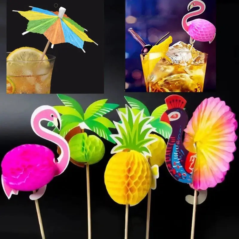 Flamingo Party Decorations for Beach Summer Pool Parties Luau Birthday Celebration Tropical Paper Decor