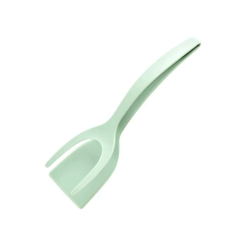 2 In 1 Grip Flip Spatula Tongs Egg Flipper Nylon Nonstick Coating For Pancakes Fish French Toast Omelets