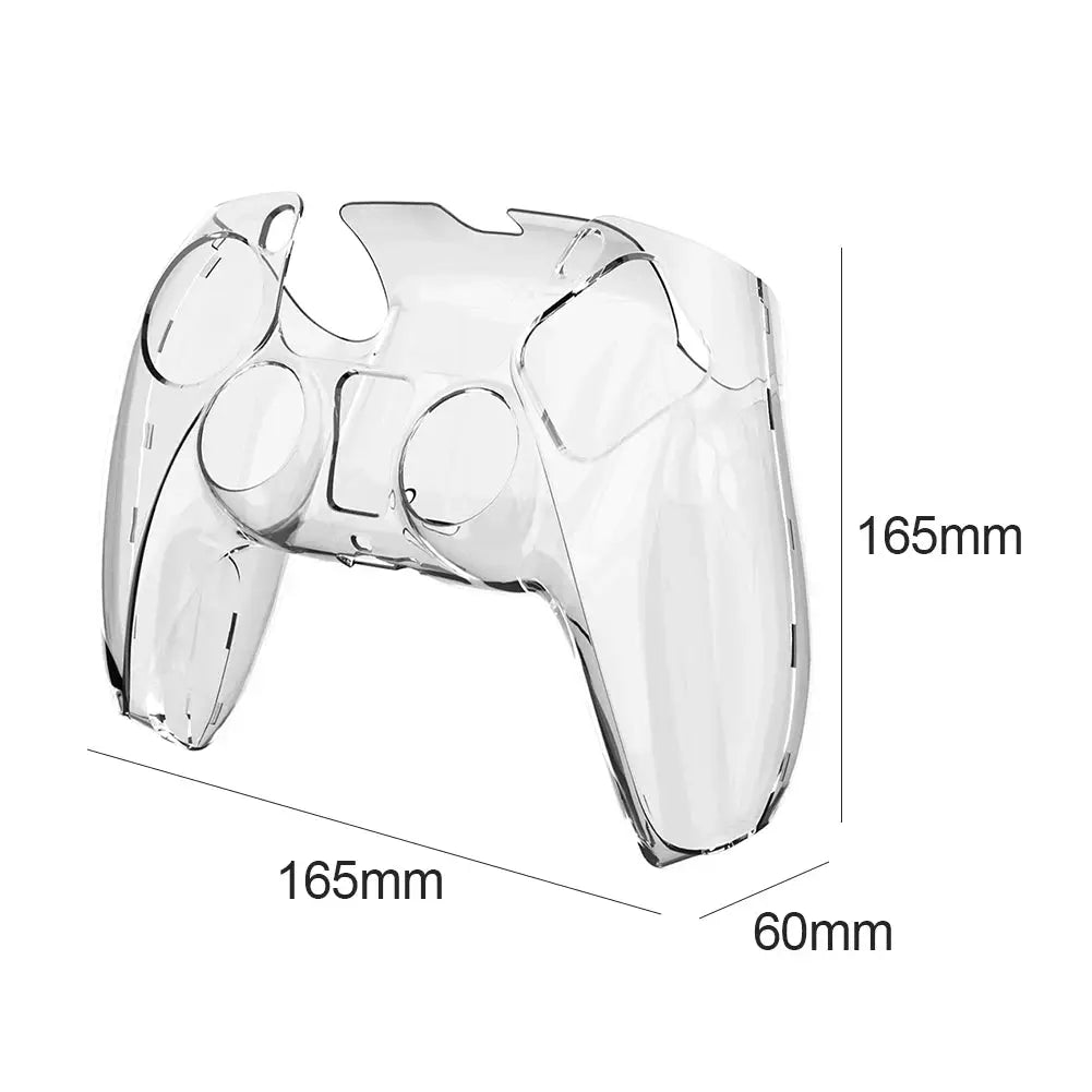Clear PC Cover Ultra Slim Protector Case for PS5 DualSense Controller PlayStation 5 Console Shield
