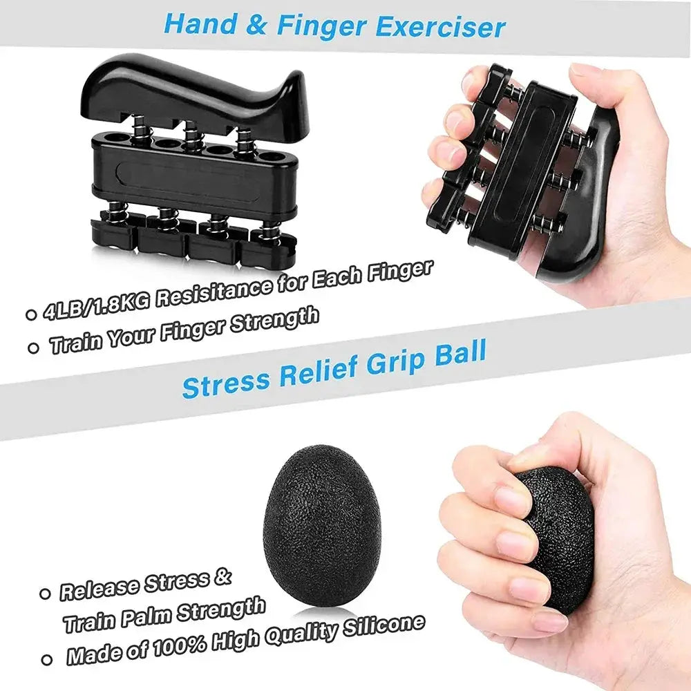 FlexGrip Adjustable Hand Gripper Kit 5 To 60 Kg For Strength Training Rehab And Versatile Grip Training