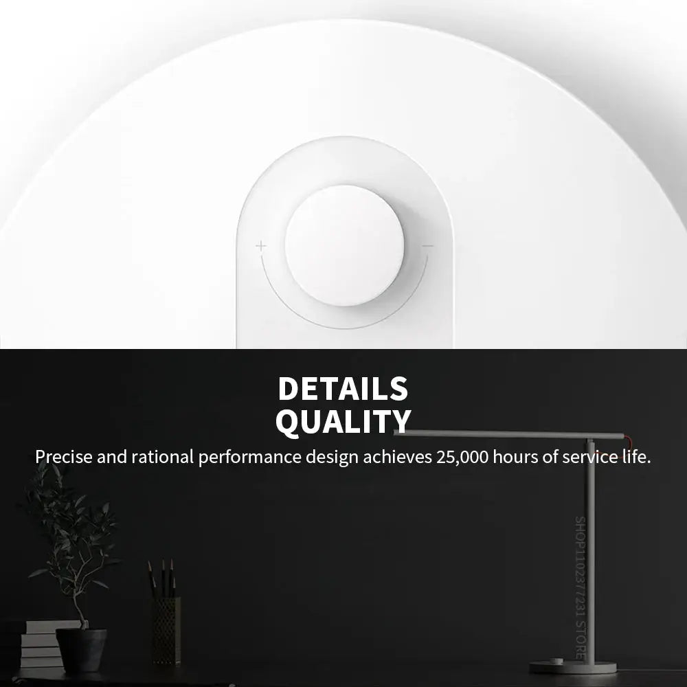 MIJIA Table Lamp 1S Enhanced Version white desk lamp with round control dial by Simples Market