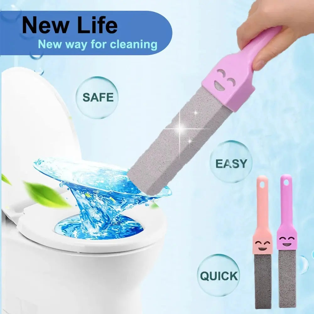 Simples Market 5-piece pink-handled pumice stone cleaning sticks for toilet, tile and sink