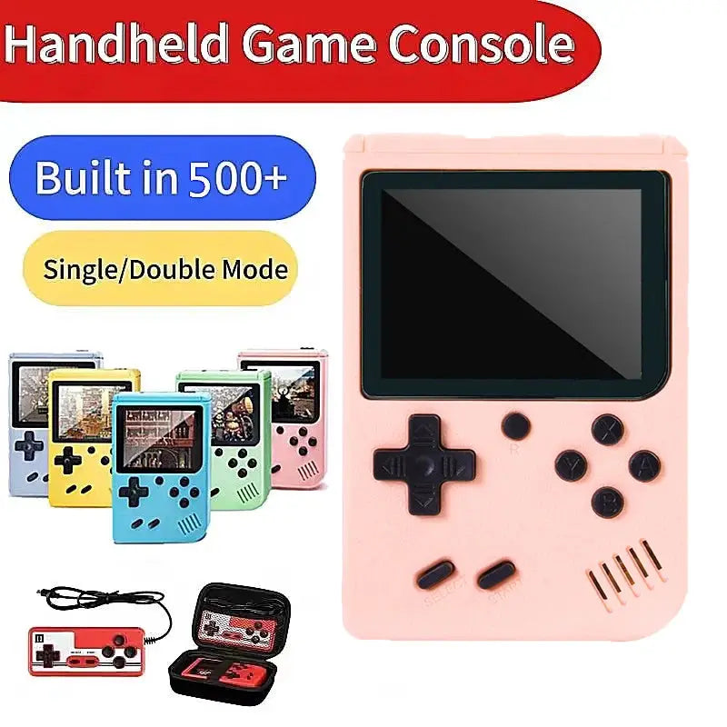 Handheld Game Console With 500 Plus Classic Games, Game Boy Emulator, TV Output, Rechargeable Battery For Kids