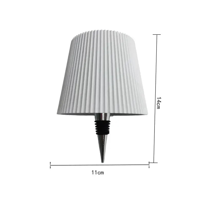 Lampe de table bouteille sans fil avec commande tactile, 3 couleurs et gradation continue; veilleuse pour bar