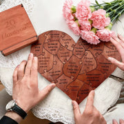 Wooden Puzzle 20 Reasons Why I Love You Engraved Gift For Home Decor And Sentimental Valentines Day Mothers Day Gift - Simples Market