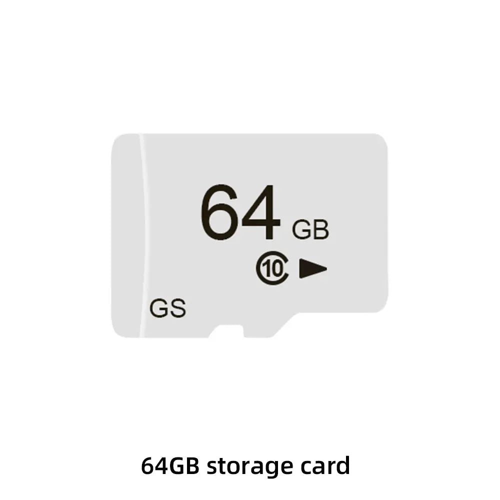 64GB white microSD memory card with Class 10 rating for storage expansion