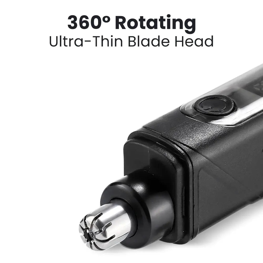 Simples Market mini travel razor with 360° rotating ultra-thin blade head in black