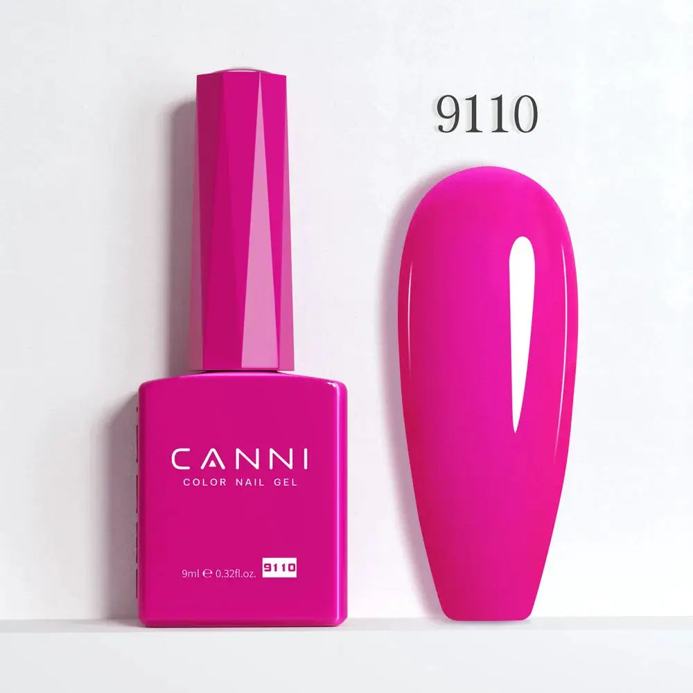 Canni Hema Free Nail Gel Polish Christmas Red Collection Semi Permanent 9ml Long Lasting Shine