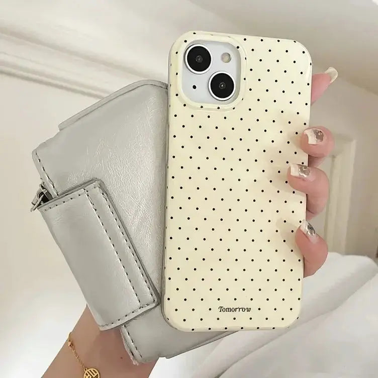 Polka Dot iPhone Case Ultra Slim Shockproof For iPhone 11 12 13 14 15 16 17 Pro Max And Air