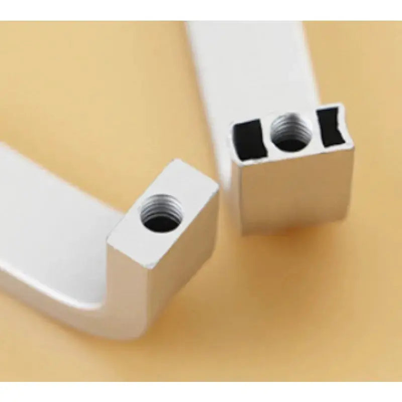 Space Aluminum Kitchen Cabinet Straight Pull Handles 4 6 8 10 12 Inches Silver Modern Hardware