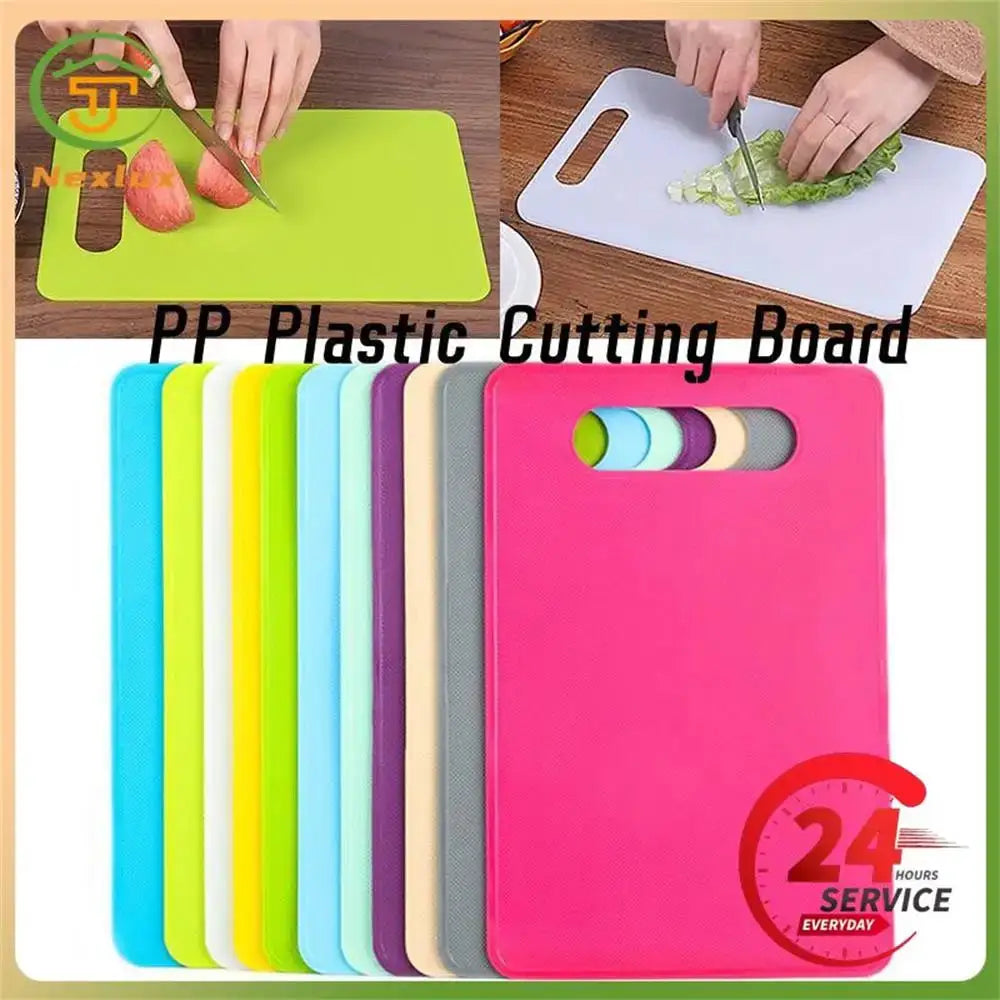 One Piece Durable PP Cutting Board Non Slip Vegetable And Fruit Chopping Board For Home Kitchen Camping