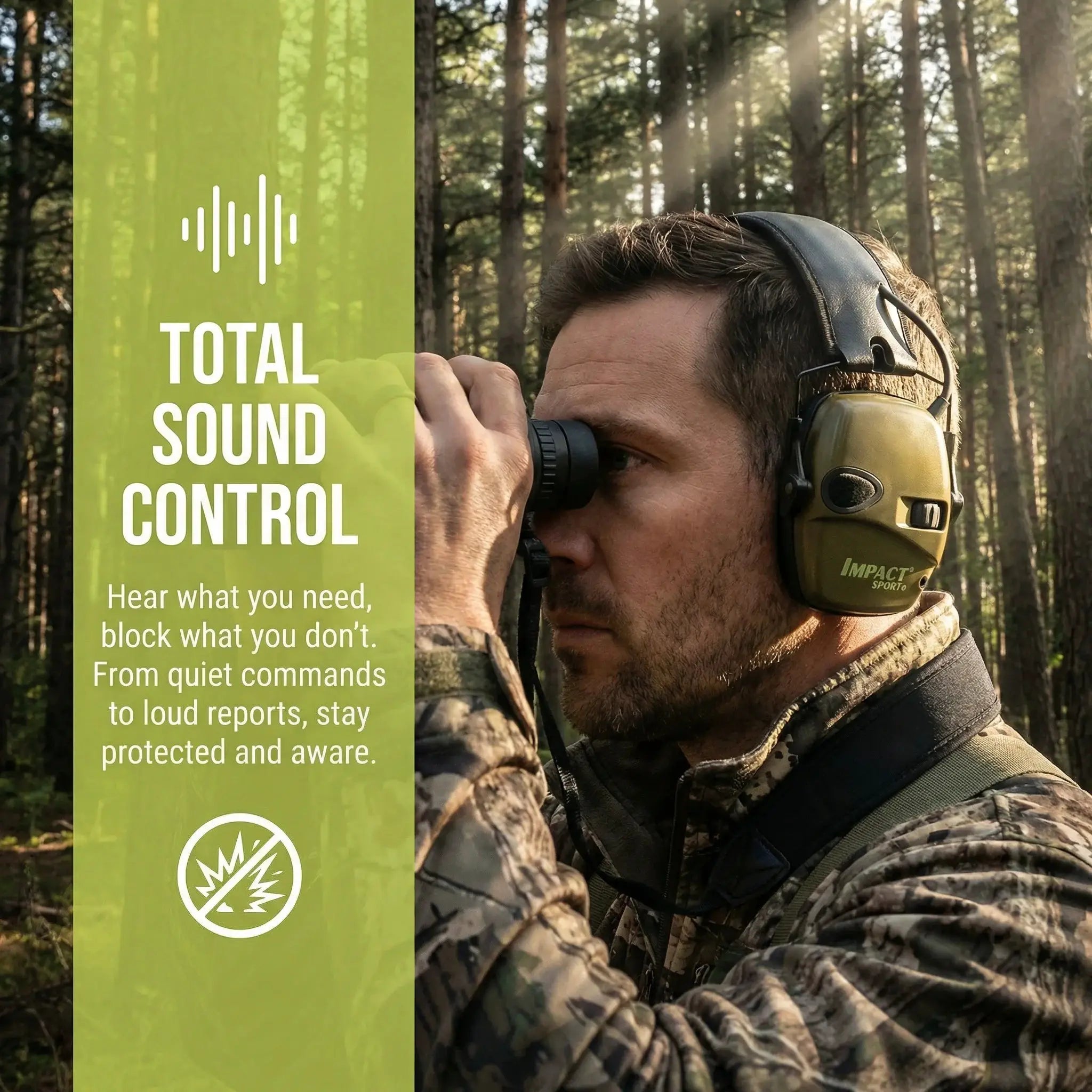 Outdoor Tactical Electronic Shooting Earmuffs With Active Noise Reduction And Sound Amplification For Hearing Protection
