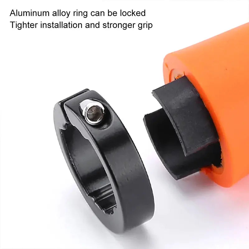 Lock On Bicycle Handlebar Grips 22.2mm Mountain Bike Non Slip Soft Rubber MTB Cuffs Aluminum Handle Cover