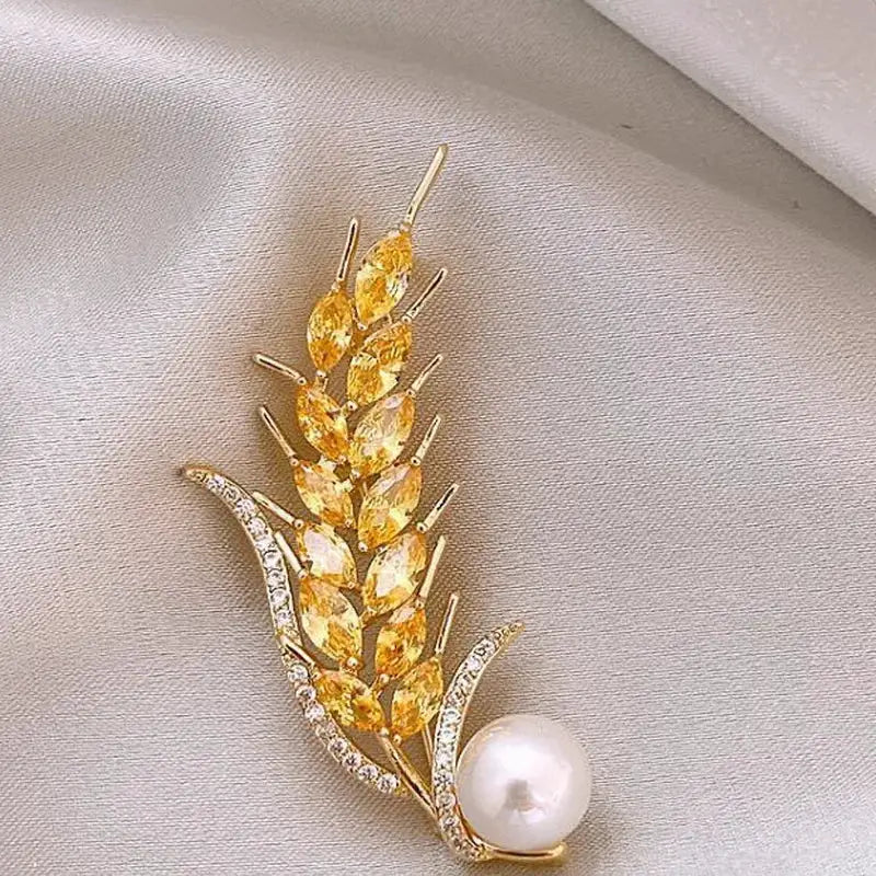 Exquisite Love Heart Angel Wings Rhinestone Pearl Brooch For Women Jewelry Pin Sweater Cardigan Buckle