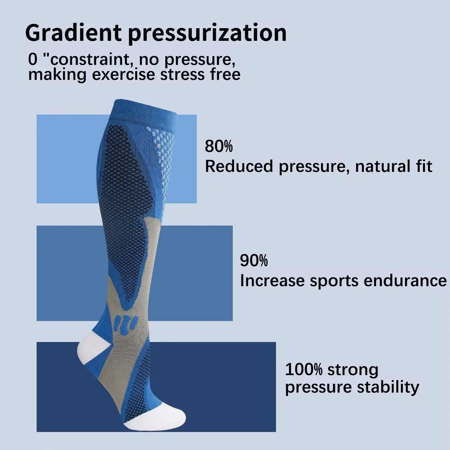 Compression Socks For Medical Nursing Pregnancy And Athletic Use Varicose Vein Prevention Support Stockings