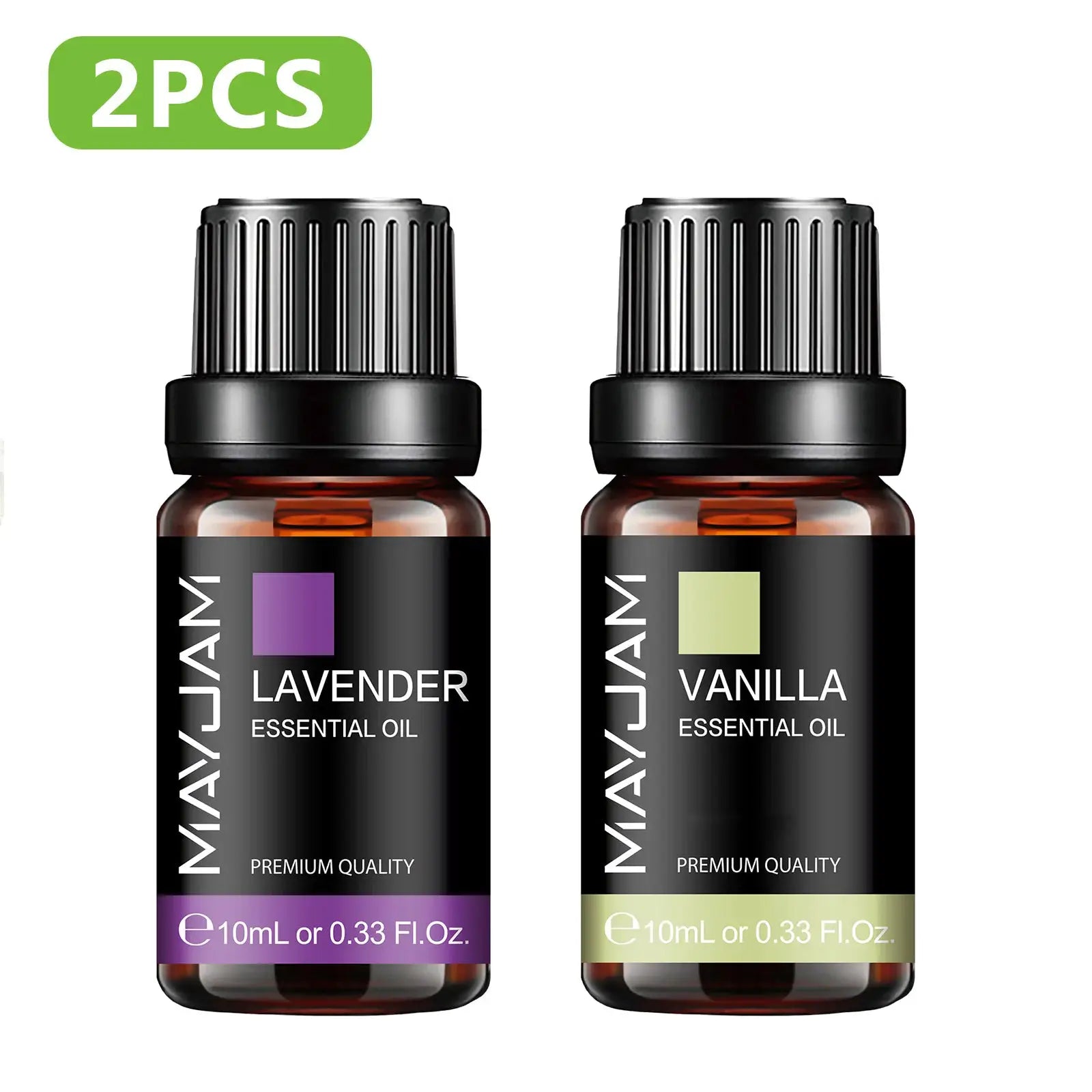 MAYJAM Essential Oil Set With Citronella Jasmine Eucalyptus Orange Lemongrass Black Pepper Cajeput Cypress Ginger