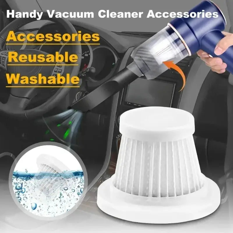 5 Pack HEPA Filter Replacement for HOMEFISH Cordless Handheld Vacuum Cleaner Accessories for Home and Car