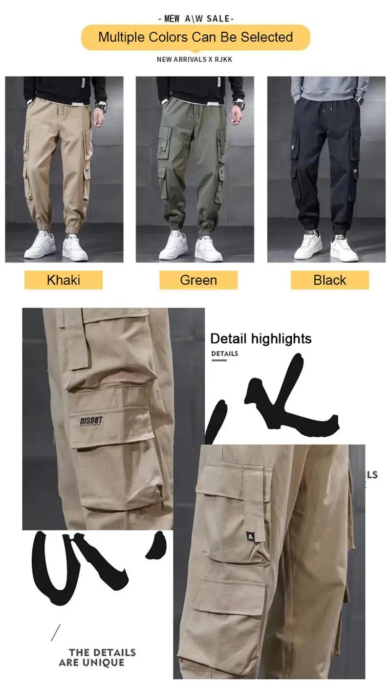 Winter lambswool waterproof cargo pants for men by Simples Market; khaki, green, or black with multiple pockets