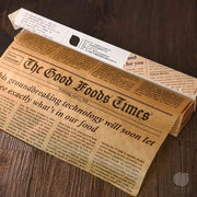 Retro English Newspaper Greaseproof Paper Wrappers for Baking and Food Service for Sandwiches Burgers Fries Cookies