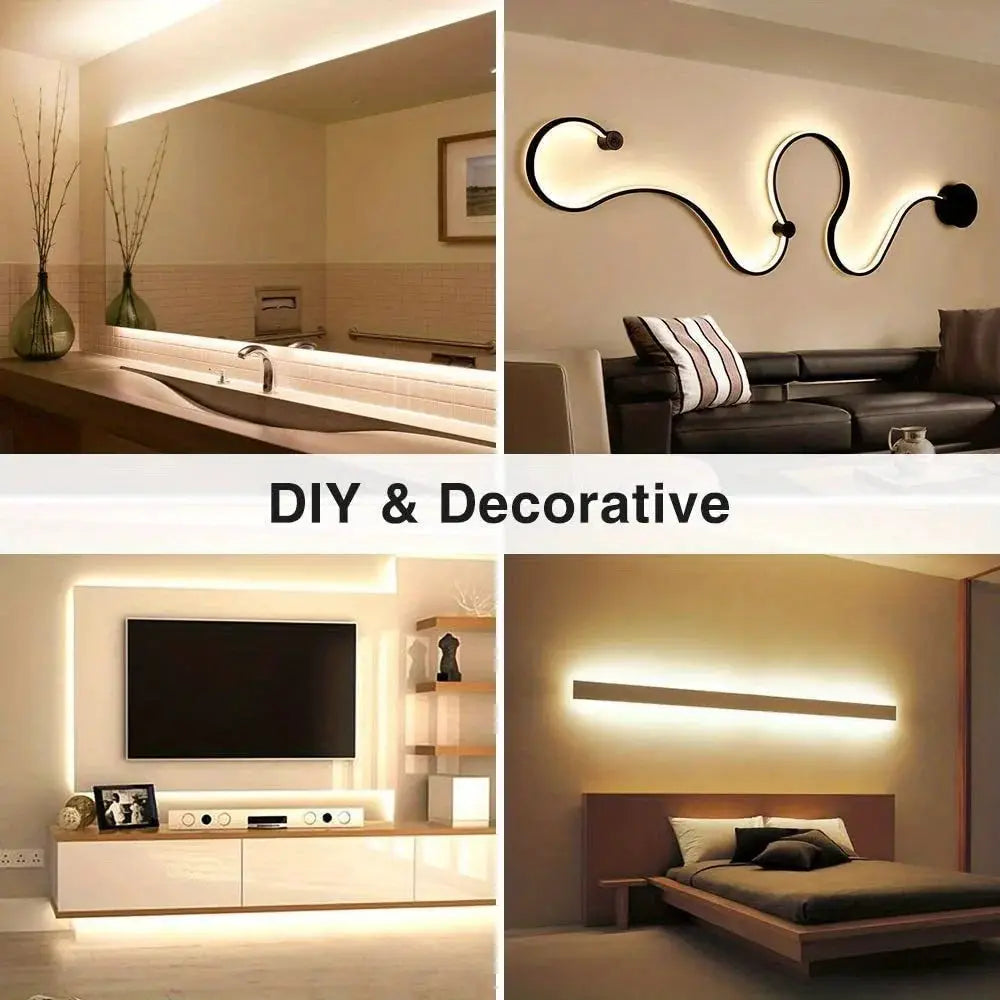 USB Neon Strip Light With Smart Touch Sensor Dimmable Flexible Ribbon Waterproof Rope Tube Lamp For DIY Home Decoration