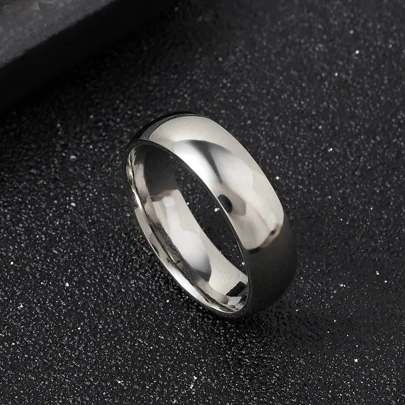 2mm Rose Gold Stainless Steel Ring For Women And Girls Minimalist Fashion Jewelry Gift